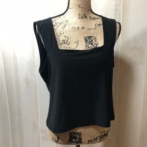 NWT Joseph Ribkoff Sleeveless Black Top - Size 18
